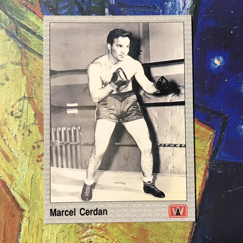Mercel cerdan boxing card - mercel,